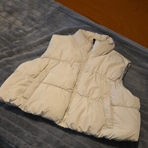 H&M Cream Puffer Vest